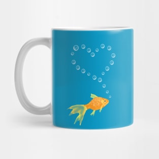 Goldfish Blowing Bubbles Mug